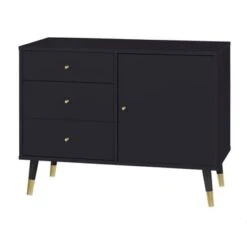 Carson Carrington Horsens 3-Drawer Mid-Century Modern Buffet/Sideboard - Walnut -Gourmet Interiors 450f07c3 5a45 4344 9497 5d8d71aacd43