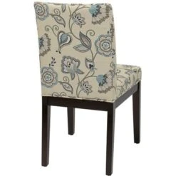 OSP Home Furnishings - Dakota Parsons Traditional Fabric Home Chair - Avignon Sky -Gourmet Interiors 453ffcba fa2a 5a63 8db0 9c3097034ab9