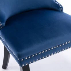 Upholstered Wing-Back Dining Chairs(Set Of 2) - N/A - Blue 31 Upholstered Wing-Back Dining Chairs(Set Of 2) - N/A - Blue -Gourmet Interiors 45b712b7 1307 46f9 8470 6cc7b6b48708
