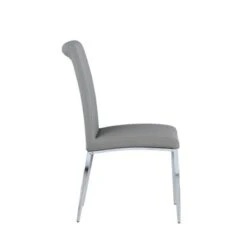 Somette Contemporary Upholstered Cantilever Side Chair, Set Of 4 - Grey 19 Somette Contemporary Upholstered Cantilever Side Chair, Set Of 4 - Grey -Gourmet Interiors 46005381 364c 444e ad03 000f2994bba5