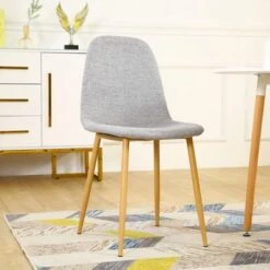 Sicotas 4 Piece Dining Chairs Set For Kitchen Living Room - Grey/Black -Gourmet Interiors 461206b1 4e98 449d af2e 86c15d377d35