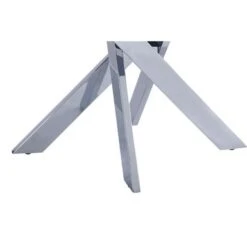 Somette Gene 51 Inch Dining Table - Chrome - Chrome -Gourmet Interiors 46ed6229 e7cb 4b9a bc95 c6ca754b082e