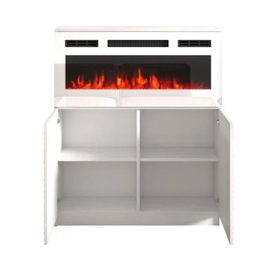 Carla 01 WH-EF Electric Fireplace Sideboard - Black 16 Carla 01 WH-EF Electric Fireplace Sideboard - Black - Image 14