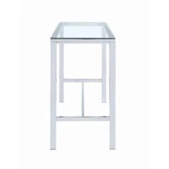 Bar Table With Glass Top Chrome -Gourmet Interiors 47a46735 0d1c 4800 be4e 620d64637c08