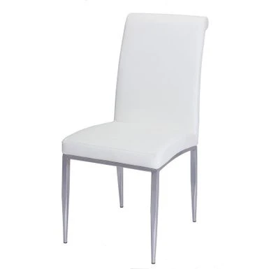 Somette Contemporary Upholstered Cantilever Side Chair, Set Of 4 - Grey 4 Somette Contemporary Upholstered Cantilever Side Chair, Set Of 4 - Grey - Image 2