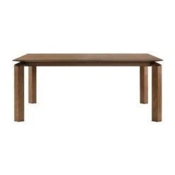 Treviso Mid-Century Extension Dining Table In Walnut Finish And Top - Walnut -Gourmet Interiors 4a2d3711 2f44 4013 8055 e3a7bebcd376