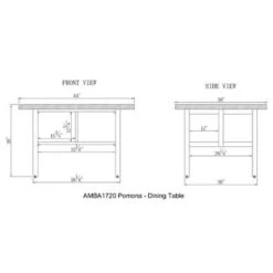 Carbon Loft Lawrence Reclaimed Wood Dining Table - Brown - Brown -Gourmet Interiors 4af17d0c 280b 4e86 9c75 d6da84bf12b3