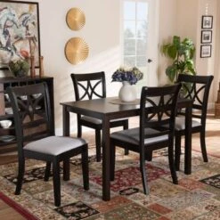 Copper Grove Aileur 5-piece Dining Set - Beige -Gourmet Interiors 4bf9d9e6 8a06 4399 8f9a 26e103e347f4