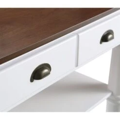 Monterey 36 In. Kitchen Island With Walnut Veneered Wood Countertop - 36" W X 28" D - Stationary - White - Wood 18 Monterey 36 In. Kitchen Island With Walnut Veneered Wood Countertop - 36" W X 28" D - Stationary - White - Wood -Gourmet Interiors 4c56a974 f521 4a82 bfa7 d9b357f1d38c