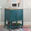The Curated Nomad Coyote Teal Kitchen Cart - Teal 1 The Curated Nomad Coyote Teal Kitchen Cart - Teal -Gourmet Interiors 4cf09636 464a 4b38 85a1 66eb41b3253f