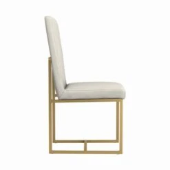 Strick & Bolton Edmiston Grey/ Aged Gold Dining Chairs (Set Of 2) - Dining Height - Set Of 2 - Aged Gold -Gourmet Interiors 4e58be2d 487b 4f6d ad5f 6bda005be382
