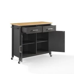 Tristan Kitchen Island/Cart - Gray -Gourmet Interiors 4f100284 64bb 44f6 8805 77c08d9254aa