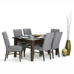 WYNDENHALL Colburn SOLID HARDWOOD And Rubberwood Contemporary Dining Table - 66 W X 40 D X 30 H - Java Brown
