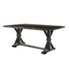 Metal And Wood Dining Table In Antique Black - Rectangular - Antique Black -Gourmet Interiors 4f53bdea 7e32 4405 8a74 7655e57b9a57