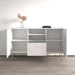 Abeto 59" Sideboard - White -Gourmet Interiors 4f93b37d f0d2 465f b0ec 3cf119abd3ff