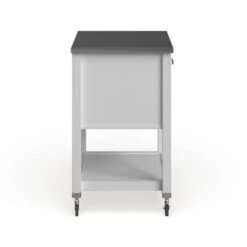 Eileen Rolling Kitchen Cart With Storage - Kitchen Cart - Stainless Steel - Grey -Gourmet Interiors 4fd666c7 1faa 495d b28a 07dd7e024565