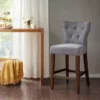 Nova Grey Tufted Back Counter Stool -Gourmet Interiors 5189e507 ee5b 48ef 9e7b 2251722038eb