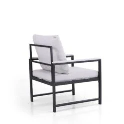 PHI VILLA Accent Living Room Lounge Sofa Chair With Metal Frame - Brown -Gourmet Interiors 52589c64 c400 4e0e a1f0 c93b861c4491