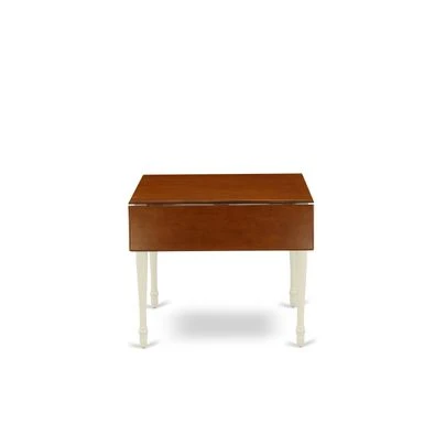 East West Furniture Dining Set-Small Dining Table- Wood Dining Chairs With Solid Wood Seat (Number Of Chairs Option) - MZDA3-WHI-W 10 East West Furniture Dining Set-Small Dining Table- Wood Dining Chairs With Solid Wood Seat (Number Of Chairs Option) - MZDA3-WHI-W - Image 8