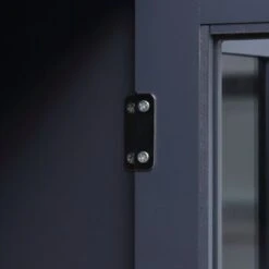 HOMCOM Modern Kitchen Sideboard, Buffet Cabinet With Storage, 4 Glass Doors, Adjustable Shelves For Living Room, Bedroom - N/A - Grey -Gourmet Interiors 54e02b84 5263 4dee a670 f56e6d69b616