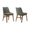 Azalea Charcoal Fabric And Walnut Wood Dining Side Chairs - Set Of 2 1 Azalea Charcoal Fabric And Walnut Wood Dining Side Chairs - Set Of 2 -Gourmet Interiors 562dbf0b b7ca 44cd 97d2 5336853fa0ab