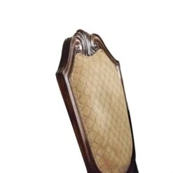 Wooden Counter Height Chair With Fabric Upholstered Seat And Back, Brown And Beige, Set Of Two - Beige - Set Of 2 -Gourmet Interiors 5639644a 8118 4b68 81bb b7843fa1595d