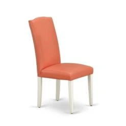 Wood Dinette Set - Butterfly Leaf Dining Table And Nail Head Parsons Dining Room Chairs (Color, Upholstered & Pieces Options) - NOEN5-LWH-78 -Gourmet Interiors 56ad7354 3a99 40a7 a03e 5eeafbb56d5e