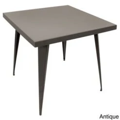 Austin Industrial Dining Table 32" X 32" - Austin Industrial Dining Table Silver -Gourmet Interiors 573d4a8d 7c47 414a bc62 e9bd6abeaf64