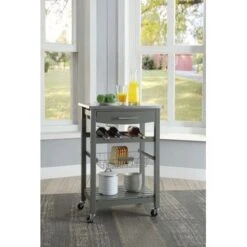 Causey Kitchen Cart Grey 6 Causey Kitchen Cart Grey -Gourmet Interiors 57627212 e028 4e17 b381 b14094661a83
