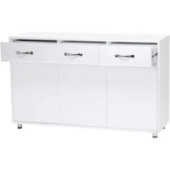Merax 3-drawer Buffet Cabinet, Storage Sideboard - Grey -Gourmet Interiors 57a39345 9650 4859 b4f8 21d348af164e