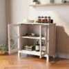 Nestfair Kitchen Cabinet With Double Glass Doors - White -Gourmet Interiors 58fef3bc bc6c 46e8 93e2 b17aa611e8f5