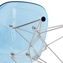 LeisureMod Cresco Modern Dining Side Chair Eiffel Chrome Legs - Transparent Black 34 LeisureMod Cresco Modern Dining Side Chair Eiffel Chrome Legs - Transparent Black -Gourmet Interiors 591c7b92 15eb 4c68 a723 f5bb22ae5b9a