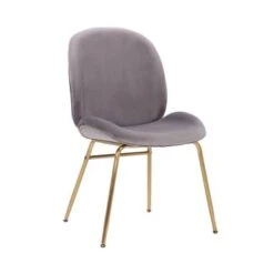 Porthos Home Cace Velvet Gold Leg Dining Chair - Blue -Gourmet Interiors 5920bc01 ce64 4c87 bb5e bd739b5fc688