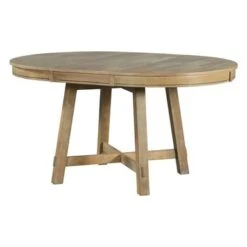 Merax Farmhouse Round Extendable Dining Table - Espresso -Gourmet Interiors 5932e070 8a79 45d2 8c45 3c7404d63efb