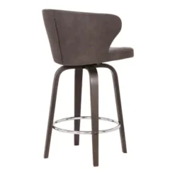Mynette 30" Swivel Brown Faux Leather Bar Stool -Gourmet Interiors 5a1f4c28 e575 4430 8ce4 e9f94931f847