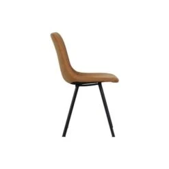 LeisureMod Markley Modern Leather Dining Chair With Metal Leg Set Of 2 - Charcoal Black -Gourmet Interiors 5a592a2a f998 4249 8395 9b57283f61e2
