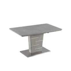 Somette Janice Faux Concrete Extendable Dining Table - Beige -Gourmet Interiors 5b20f41f 8df9 42f9 b9dd e4022a0764a7