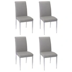 Somette Contemporary Upholstered Cantilever Side Chair, Set Of 4 - Grey 18 Somette Contemporary Upholstered Cantilever Side Chair, Set Of 4 - Grey -Gourmet Interiors 5bfbe665 f41a 4646 85a9 857bc7c68e2d