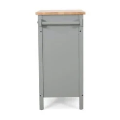 Byway Contemporary Kitchen Cart With Wheels By Christopher Knight Home - Black + Natural -Gourmet Interiors 5c411d39 9c56 4439 9b15 475ba4e53225