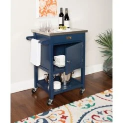 Schley Apartment Cart Navy 26 Schley Apartment Cart Navy -Gourmet Interiors 5cbfae30 5698 4312 aceb ddb709f5a374