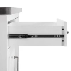 Silvia Stainless Steel Top Kitchen Island - Stainless Steel - Stationary - Stainless Steel -Gourmet Interiors 5d863a69 7ddc 4439 b9fe 88522a5d9271