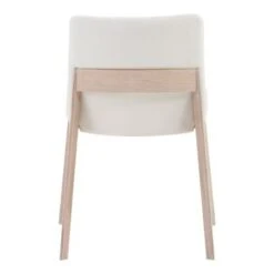 Aurelle Home Derek Modern Solid White Oak Dining Chairs (Set Of 2) - White -Gourmet Interiors 5e2d4841 4b46 487a b8ed 02556c01602c