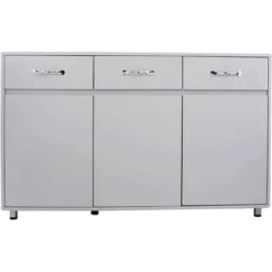 Merax 3-drawer Buffet Cabinet, Storage Sideboard - Grey -Gourmet Interiors 5e30b88c 9d1b 4439 8739 d05bcf5dad98
