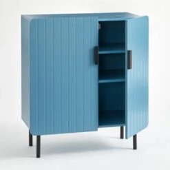 Simple Living Fulton Channel Front Buffet/Sideboard - Blue -Gourmet Interiors 5e95612c 2f6a 4cd3 8a81 cadfc5c44083