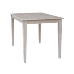 The Gray Barn Fairy Glen Solid Wood Fixed Top Table With Shaker Legs - Weathered Gray -Gourmet Interiors 602eba6d b626 4faf ac16 18baf9e3ffc0