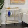 Gold Marble Glam Bar Cart - 13.2 X 26.5 X 32.5 - Gold - Iron 2 Gold Marble Glam Bar Cart - 13.2 X 26.5 X 32.5 - Gold - Iron -Gourmet Interiors 606c823e c97c 48cb 868d 744e1e98ce9b