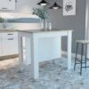 Boahaus Le Havre Kitchen Island (White - Brown) - White - Brown -Gourmet Interiors 609d27d6 3818 4b62 b5d6 c90856d1a461