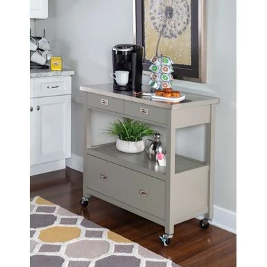 Schley Kitchen Cart Grey 6 Schley Kitchen Cart Grey - Image 4