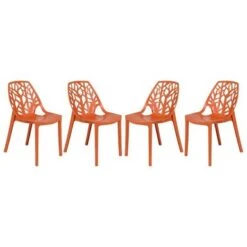 LeisureMod Cornelia Modern Plastic Dining Side Chair (Set Of 4) - Transparent Blue -Gourmet Interiors 62496450 4ba8 4abe 8d11 12ab86b19734