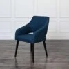 Abbyson Mansell Linen Upholstered Dining Chair - Single - Dark Blue -Gourmet Interiors 6263cada 0b1e 4a98 9ea3 f5b5b0ce7528